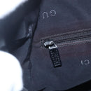 GUCCI GG Canvas Shoulder Bag Black Silver 001 3766 2123 Auth 154866-19