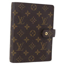 LOUIS VUITTON Monogram Agenda MM Day Planner Cover R20105 LV Auth 154870-1