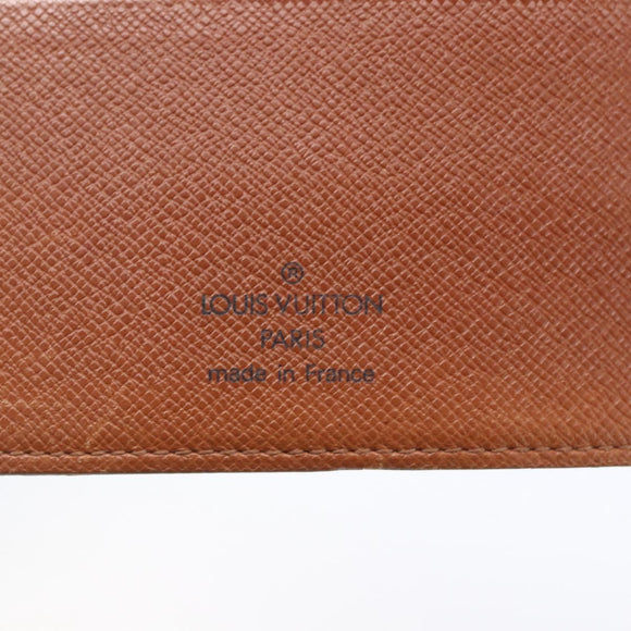 LOUIS VUITTON Monogram Agenda MM Day Planner Cover R20105 LV Auth 154870