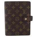 LOUIS VUITTON Monogram Agenda MM Day Planner Cover R20105 LV Auth 154870-2