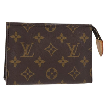 LOUIS VUITTON Monogram Poche Toilette 15 Pouch M47546 LV Auth 154877