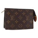 LOUIS VUITTON Monogram Poche Toilette 15 Pouch M47546 LV Auth 154878-1