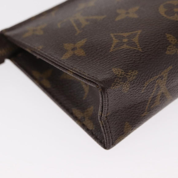 LOUIS VUITTON Monogram Poche Toilette 15 Pouch M47546 LV Auth 154878