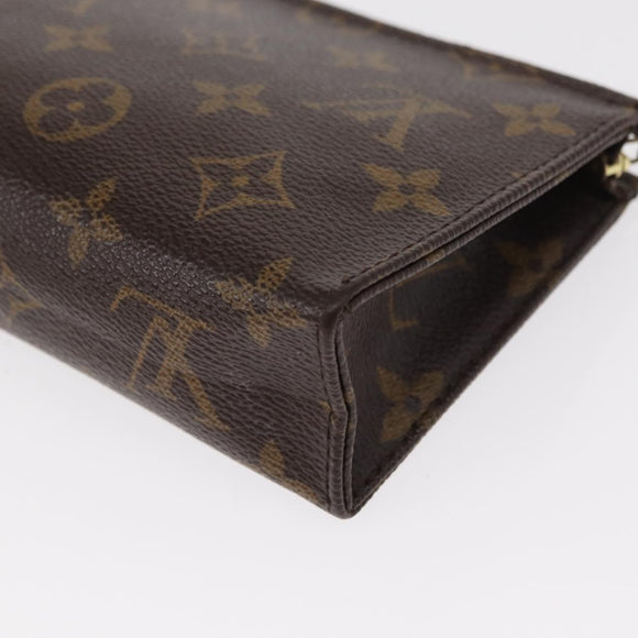 LOUIS VUITTON Monogram Poche Toilette 15 Pouch M47546 LV Auth 154878