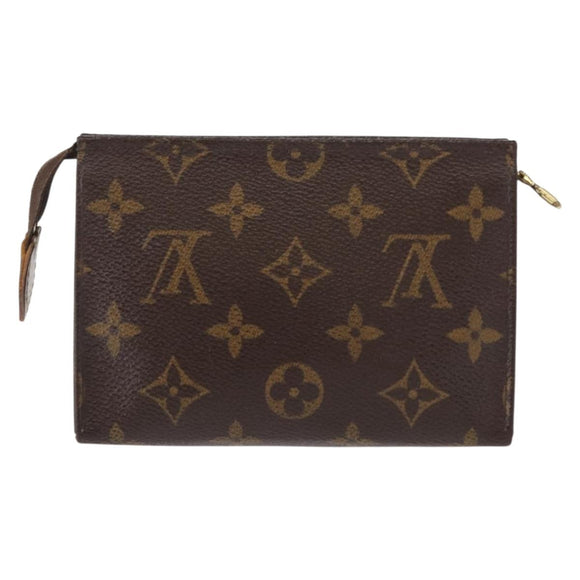 LOUIS VUITTON Monogram Poche Toilette 15 Pouch M47546 LV Auth 154878