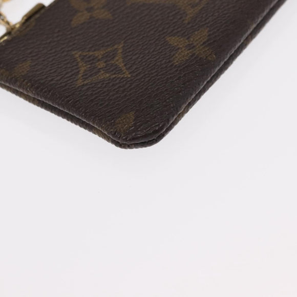 LOUIS VUITTON Monogram Pochette Cles Coin Purse M60033 LV Auth 154883