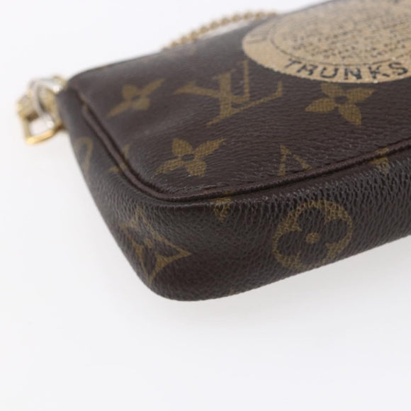 LOUIS VUITTON Monogram T&B Mini Pochette Accessoires Pouch M60153 LV Auth 154886