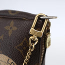 LOUIS VUITTON Monogram T&B Mini Pochette Accessoires Pouch M60153 LV Auth 154886-18
