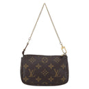 LOUIS VUITTON Monogram T&B Mini Pochette Accessoires Pouch M60153 LV Auth 154886-2