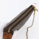 LOUIS VUITTON Monogram T&B Mini Pochette Accessoires Pouch M60153 LV Auth 154886-6