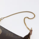 LOUIS VUITTON Monogram T&B Mini Pochette Accessoires Pouch M60153 LV Auth 154886-8