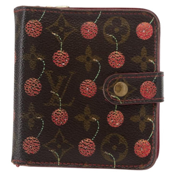 LOUIS VUITTON Monogram Cherry Compact Zip Bifold Wallet M95005 LV Auth 154887 - 0