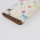 LOUIS VUITTON Monogram Multicolor Multicles 4 Key Case White M93731 Auth 154888-11