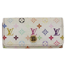 LOUIS VUITTON Monogram Multicolor Multicles 4 Key Case White M93731 Auth 154888-2