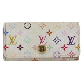 LOUIS VUITTON Monogram Multicolor Multicles 4 Key Case White M93731 Auth 154888 - 0