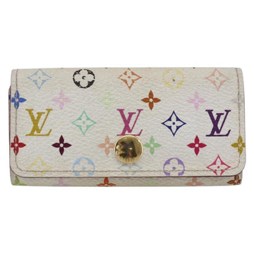 LOUIS VUITTON Monogram Multicolor Multicles 4 Key Case White M93731 Auth 154888 - 0