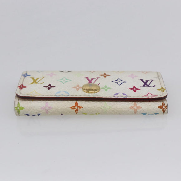 LOUIS VUITTON Monogram Multicolor Multicles 4 Key Case White M93731 Auth 154888