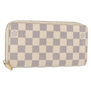 LOUIS VUITTON Damier Azur Zippy Wallet Long Wallet N60019 LV Auth 154889-1