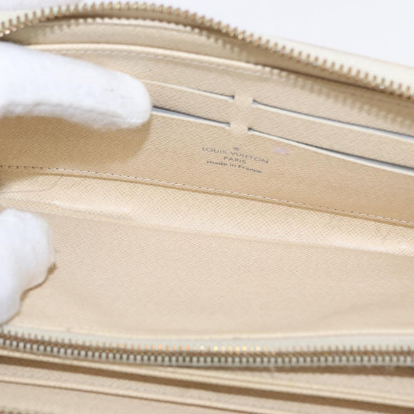 LOUIS VUITTON Damier Azur Zippy Wallet Long Wallet N60019 LV Auth 154889