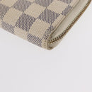 LOUIS VUITTON Damier Azur Zippy Wallet Long Wallet N60019 LV Auth 154889-9