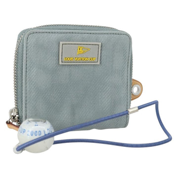 LOUIS VUITTON LV Cup Compact Wallet & Compass Necklace Set Nylon Auth 154890