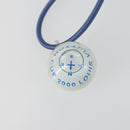 LOUIS VUITTON LV Cup Compact Wallet & Compass Necklace Set Nylon Auth 154890-18