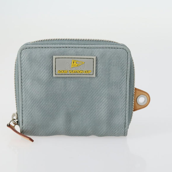 LOUIS VUITTON LV Cup Compact Wallet & Compass Necklace Set Nylon Auth 154890