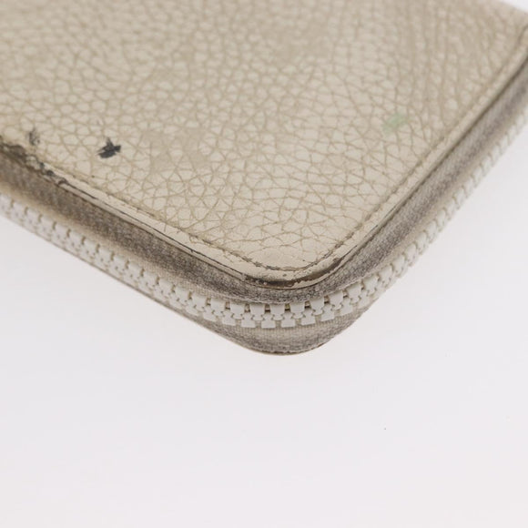 LOUIS VUITTON Monogram Empreinte Zippy Wallet Vertical Neige M80337 Auth 154891