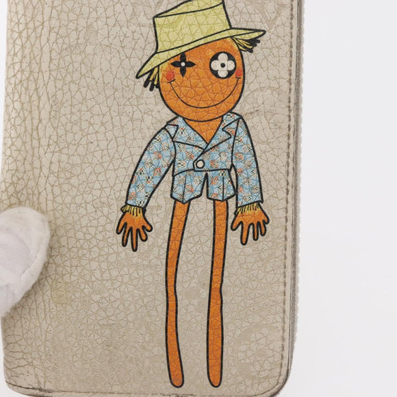 LOUIS VUITTON Monogram Empreinte Zippy Wallet Vertical Neige M80337 Auth 154891