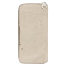 LOUIS VUITTON Monogram Empreinte Zippy Wallet Vertical Neige M80337 Auth 154891-2