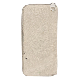 LOUIS VUITTON Monogram Empreinte Zippy Wallet Vertical Neige M80337 Auth 154891 - 0