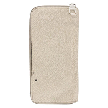 LOUIS VUITTON Monogram Empreinte Zippy Wallet Vertical Neige M80337 Auth 154891 - 0