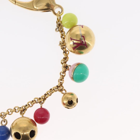 LOUIS VUITTON Porte Chainne Grullo metal Multicolor Gold Tone M62226 Auth 154893