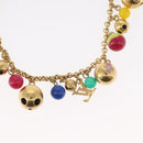 LOUIS VUITTON Porte Chainne Grullo metal Multicolor Gold Tone M62226 Auth 154893-9