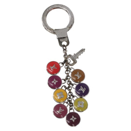 LOUIS VUITTON Monogram Porte Cles Pastille metal Silver M65381 LV Auth 154894 - 0