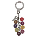 LOUIS VUITTON Monogram Porte Cles Pastille metal Silver M65381 LV Auth 154894-3