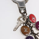 LOUIS VUITTON Monogram Porte Cles Pastille metal Silver M65381 LV Auth 154894-7