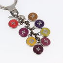 LOUIS VUITTON Monogram Porte Cles Pastille metal Silver M65381 LV Auth 154894-9