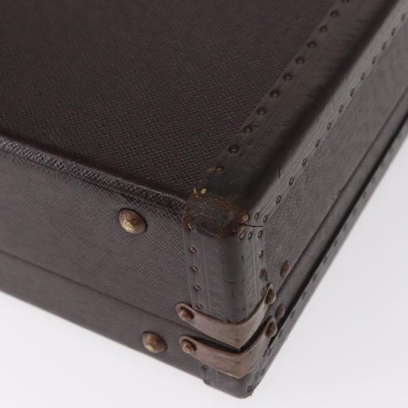 LOUIS VUITTON Taiga President Briefcase Acajou LV Auth 154896