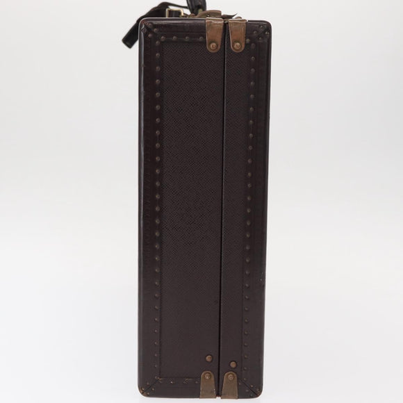 LOUIS VUITTON Taiga President Briefcase Acajou LV Auth 154896