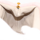 CHANEL Matelasse Hand Bag Suede Pink Gold CC Auth 154898-17