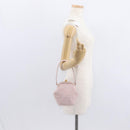 CHANEL Matelasse Hand Bag Suede Pink Gold CC Auth 154898A-21