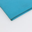 CELINE Shoulder Bag Leather Blue Silver Auth 154900-14