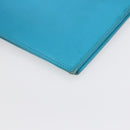 CELINE Shoulder Bag Leather Blue Silver Auth 154900-15