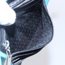 CELINE Shoulder Bag Leather Blue Silver Auth 154900-19