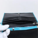 CELINE Shoulder Bag Leather Blue Silver Auth 154900-20