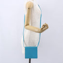 CELINE Shoulder Bag Leather Blue Silver Auth 154900-21