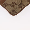 GUCCI GG Canvas Coin Purse Beige Gold 120971 Auth 154904-16