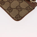 GUCCI GG Canvas Coin Purse Beige Gold 120971 Auth 154904-17