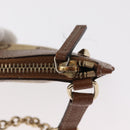 GUCCI GG Canvas Coin Purse Beige Gold 120971 Auth 154904-10